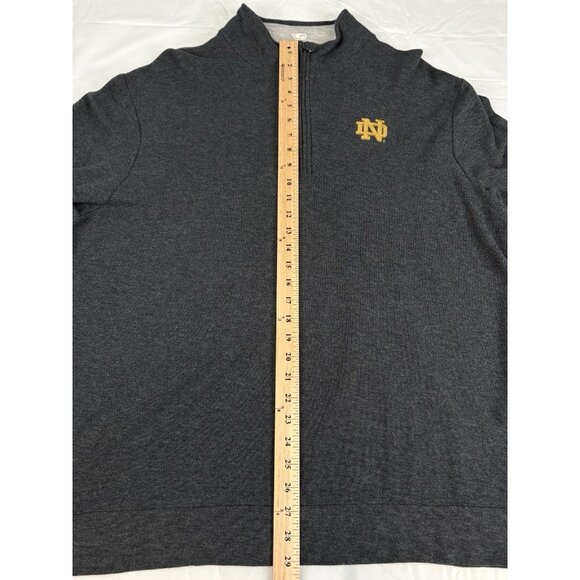 Vineyard Vines Saltwater Pima Cotton ½ Zip Men’s XL Notre Dame Grey Pullover - Picture 10 of 14